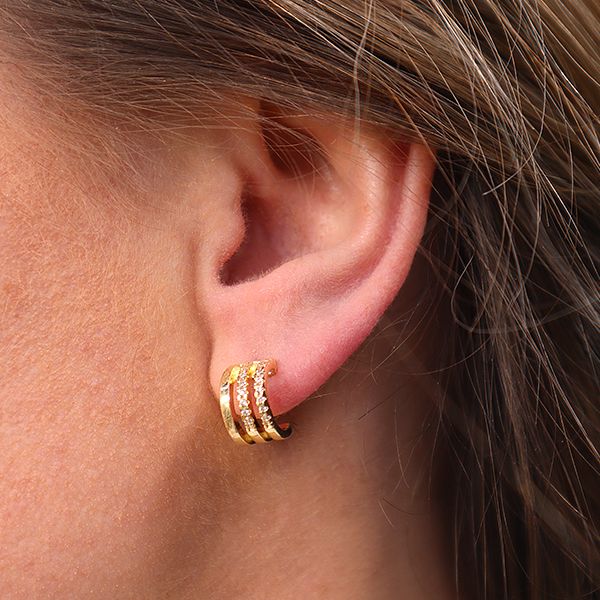 Triple Classic Earrings